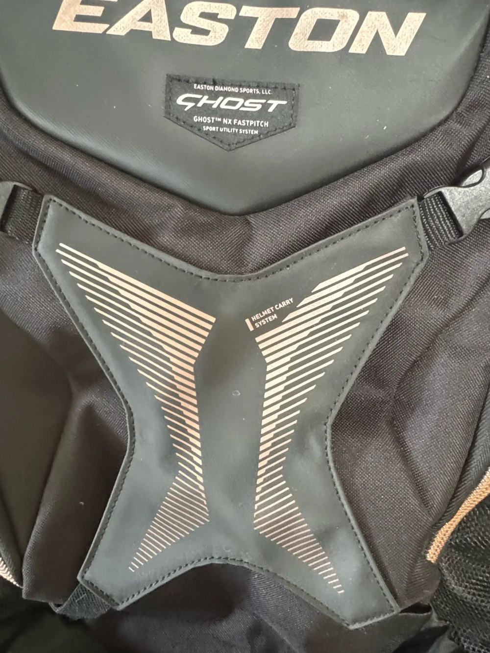 Easton Ghost NX Fastpitch Softball Backpack Black Rose Gold